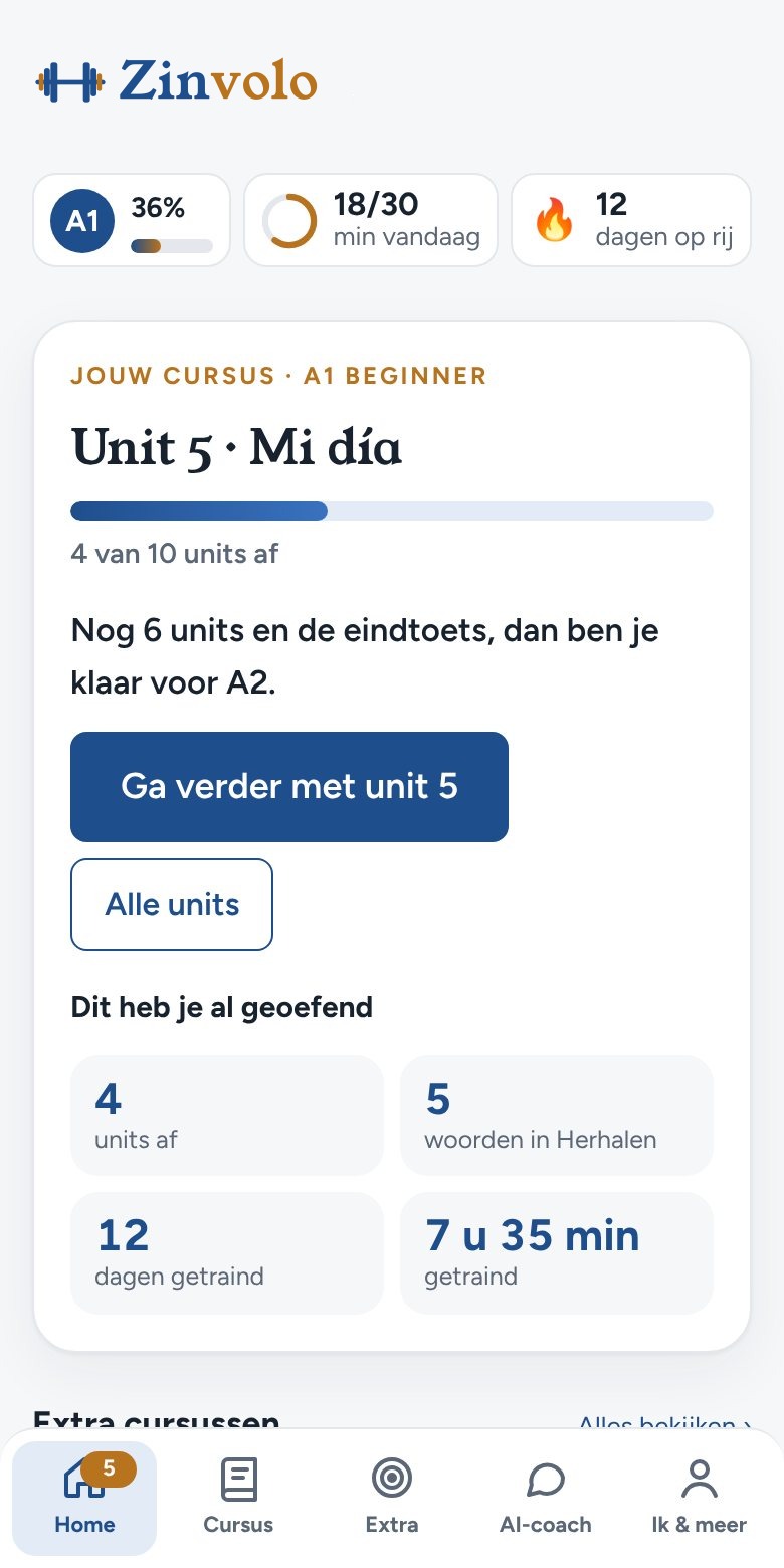 Werk je cursus af