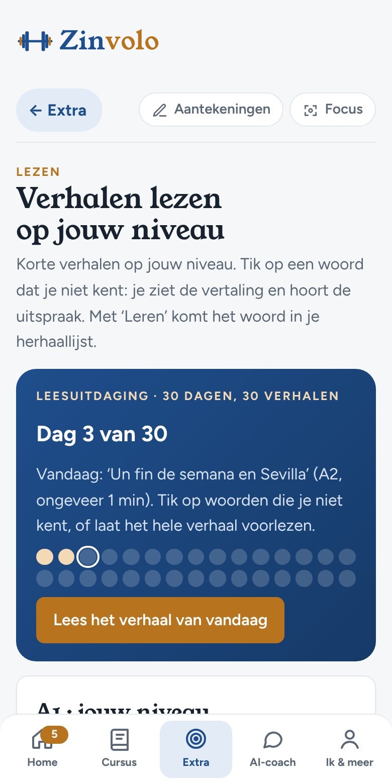 Een verhaal lezen in de app