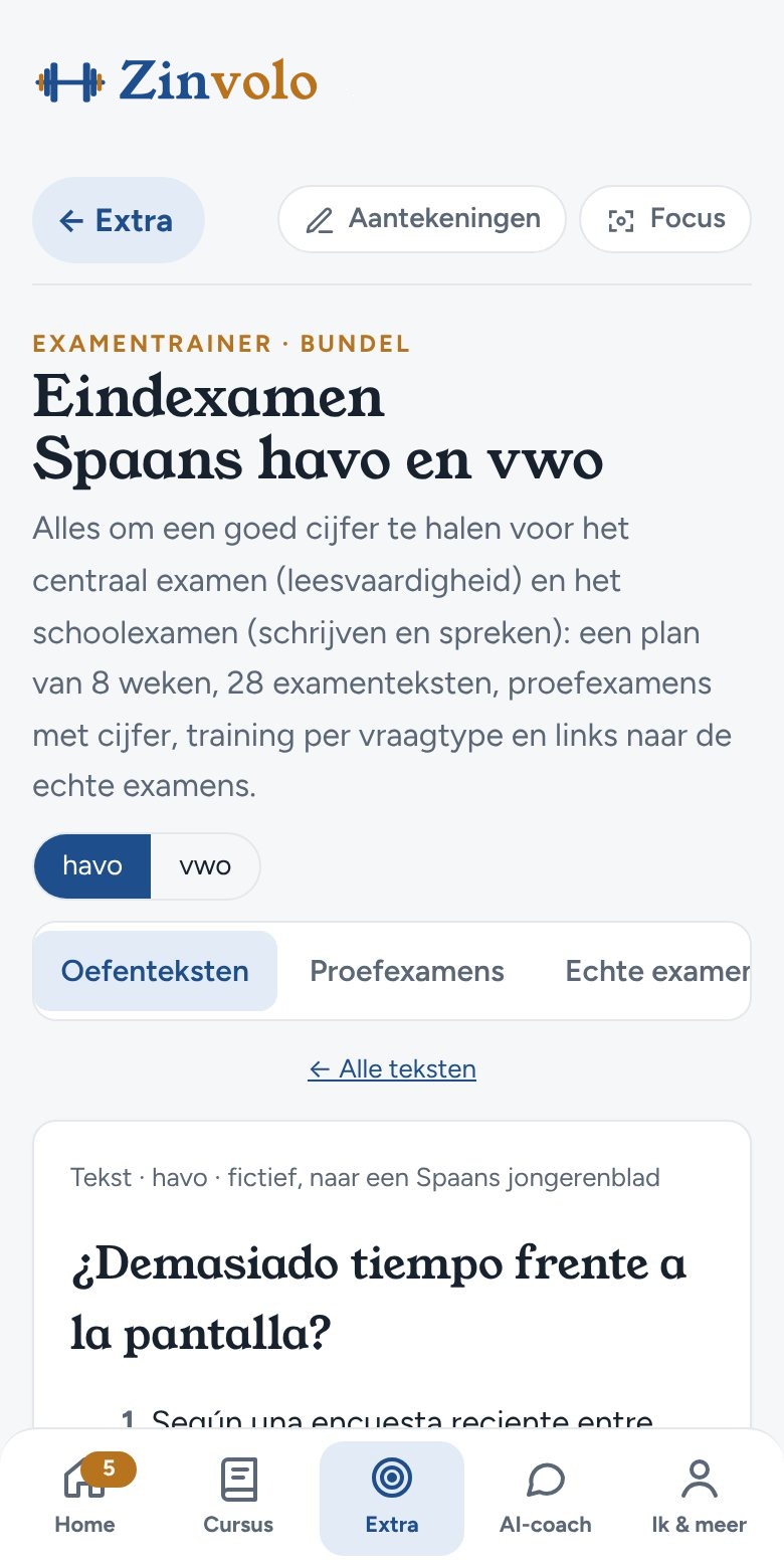 Teksten in examenstijl